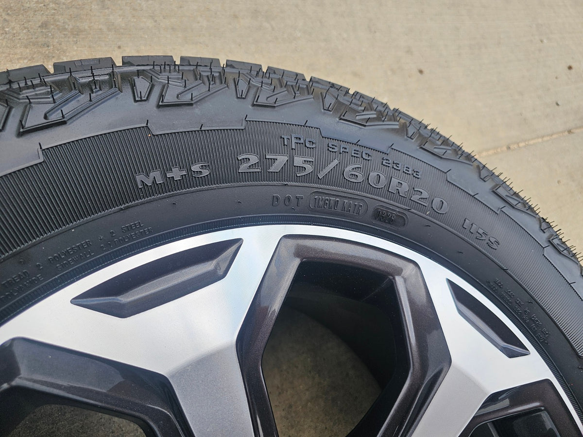 20" GMC Sierra AT4X Canyon Chevy Silverado OEM wheels rims 2025 2026 2027 NEW