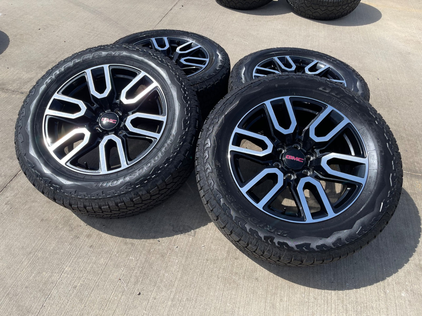 20" GMC Sierra Yukon AT4X Silverado OEM 5914 wheels rims SET BRIDGESTONE A/T NEW