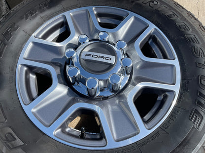 18" Ford F-250 F-350 Lariat FX-4 OEM wheels 10480 10298 tires BRIDGESTONE A/T