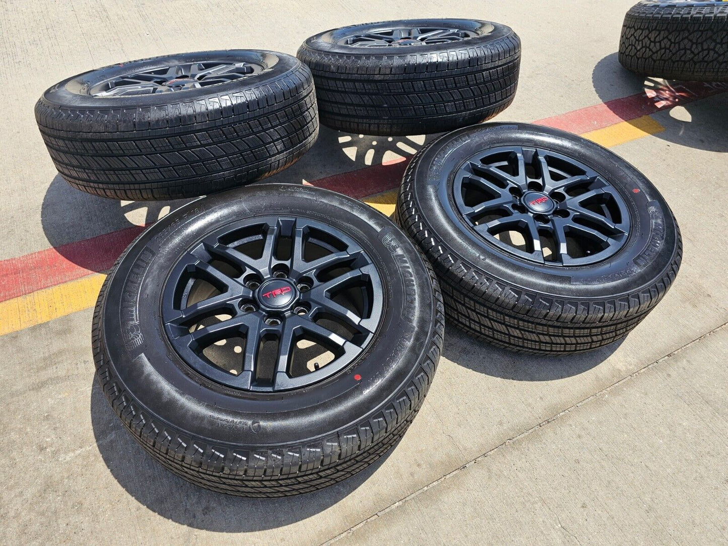 18" Toyota Tacoma 4Runner TRD OEM black wheels rims tires 2024 2025 NEW