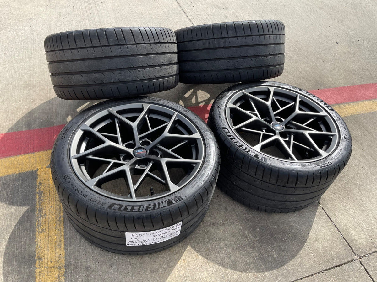 19" 19x10.5 19x11 Ford Mustang GT Track Pack PREFORMANCE OEM wheels rim MICHELIN