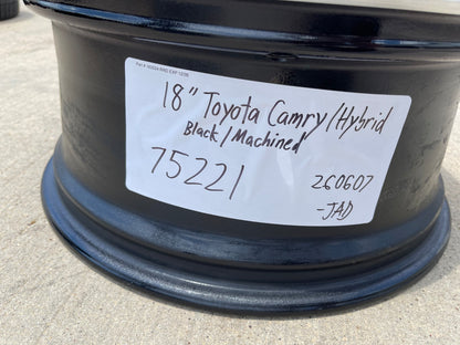 (1) 18" Toyota Camry Avalon OEM 75221 wheel rim SPARE 2018 2019 2020 2021 2022