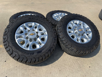18" Chevy Silverado 2500 3500 OEM 5959 wheels rims tires SET BFG KO3 A/T