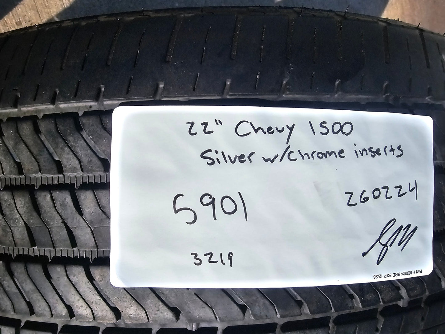 22" Chevy Silverado 1500 Tahoe Suburban OEM 5907 5901 spare wheel rim