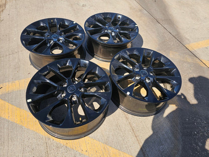 20" Jeep Wrangler HIGH ALTITUDE OEM Black wheels rims Gladiator 9262 96902 NEW