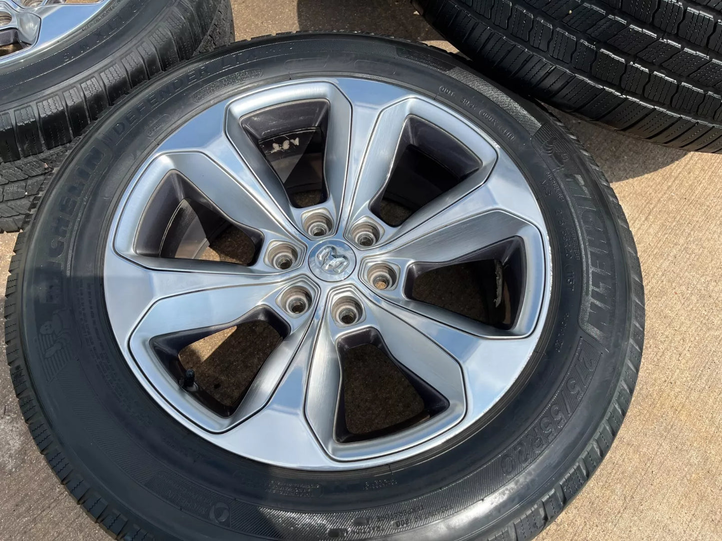 20" Dodge Ram 1500 OEM Laramie wheels rims 2681 tires MICHELIN