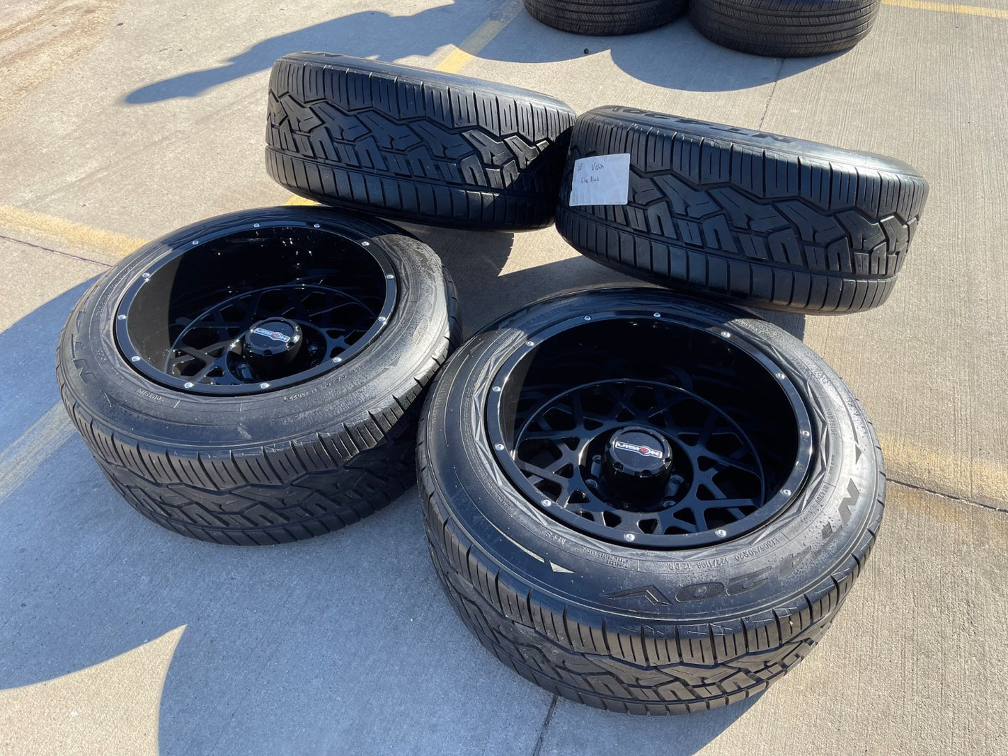 20x12 20" VISION SR599 wheels rims 8x165 8x6.5 Chevy GMC Ram 2500 3500