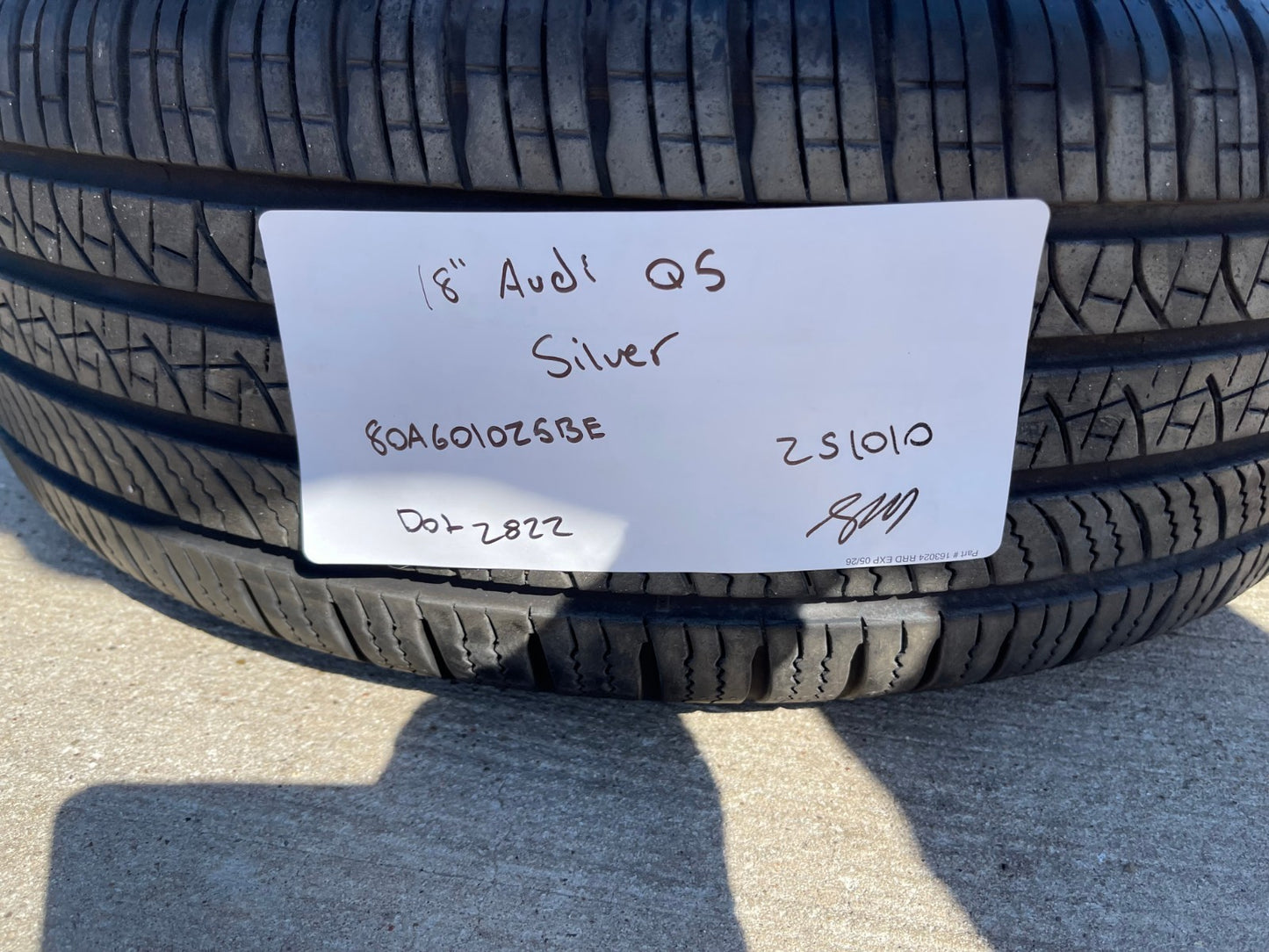 18" Audi Q5 OEM wheel rim Q4 Q7 Q8 12034 VW Atlas 2021 2022 2023 2024 2025 2026