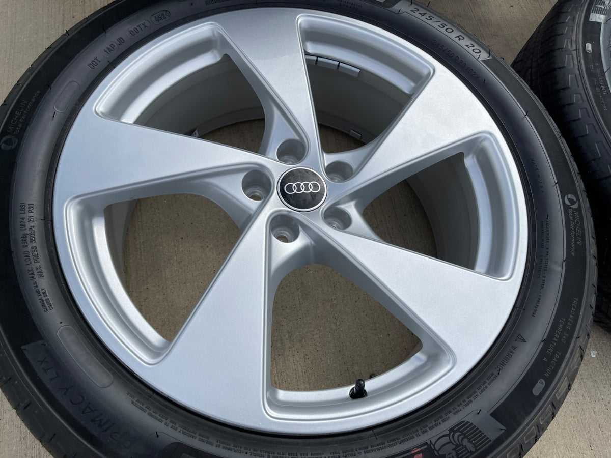 20" 20x8 Audi Q5 wheels rims OEM 94361 Q3 Q7 Q8 SQ5 SQ3 RS S SET MICHELIN NEW