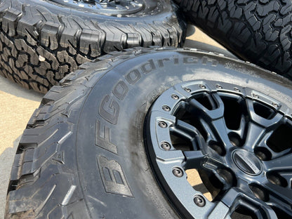 17" Ford F-150 Raptor Bronco R OEM BEADLOCK rims wheels 37" tires 2023 2024 NEW