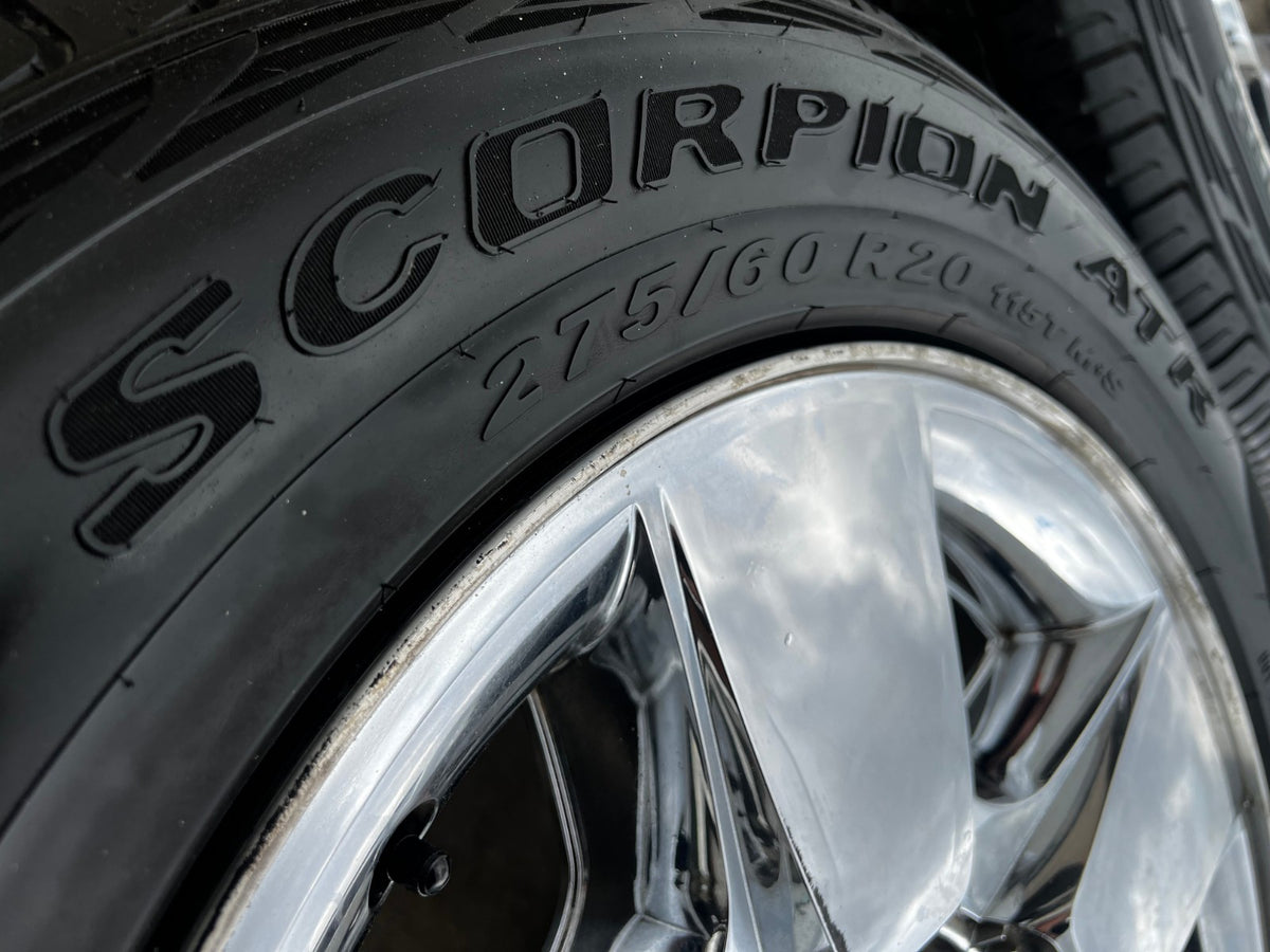 20" Chevy Silverado 1500 Tahoe OEM 5417 chrome wheels rims SET