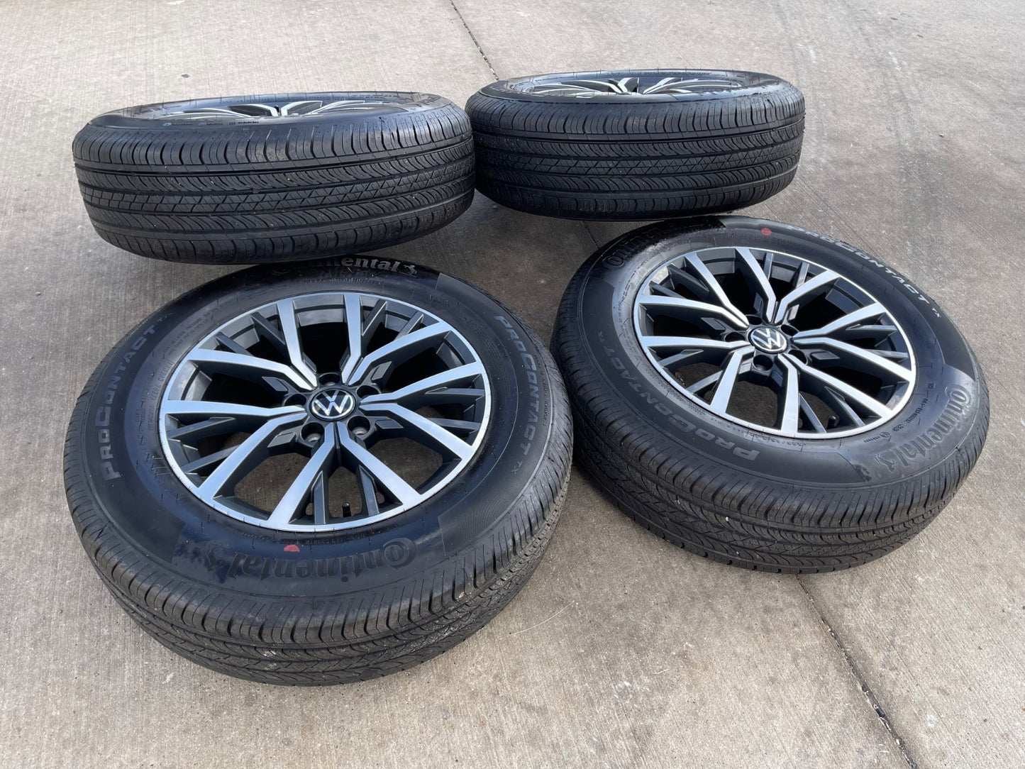 17" VW Tiguan OEM 70037 wheels rims tires 2020 2021 2022 2023 2024 2025 2026