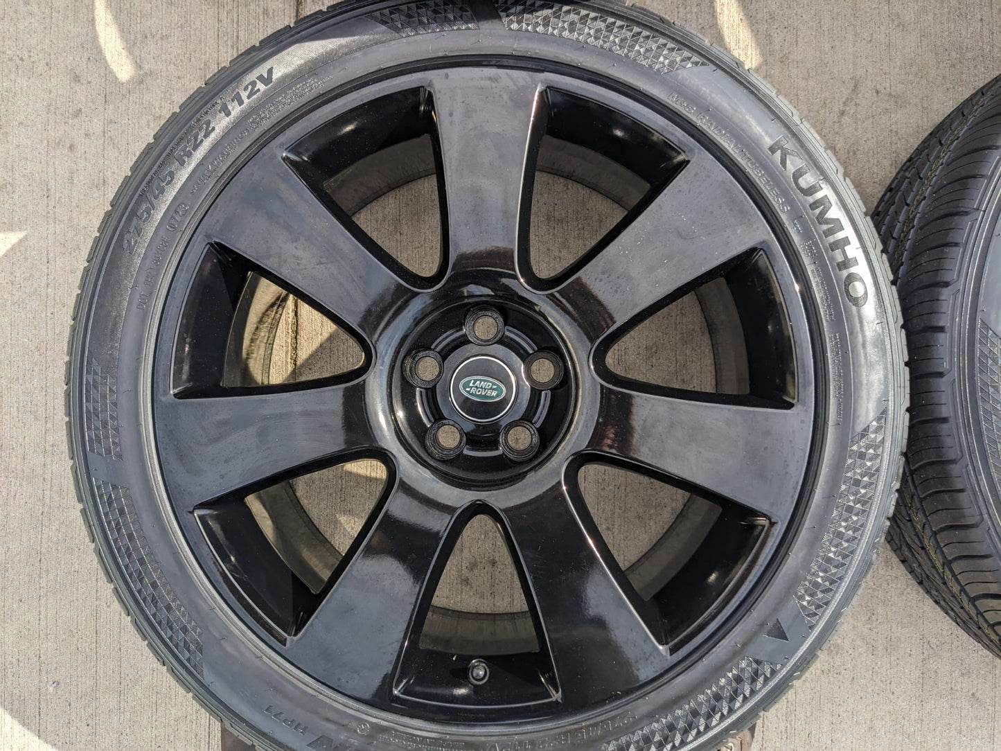 22" Land Rover Range OEM wheels rims black 72249 tires NEW