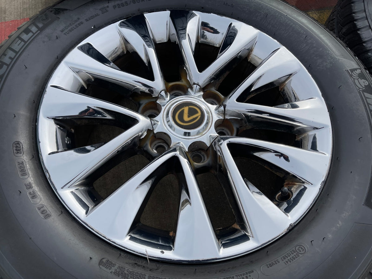 18" Lexus GX460 GX470 Tacoma 4Runner OEM 74297 CHROME wheels rims MICHELIN
