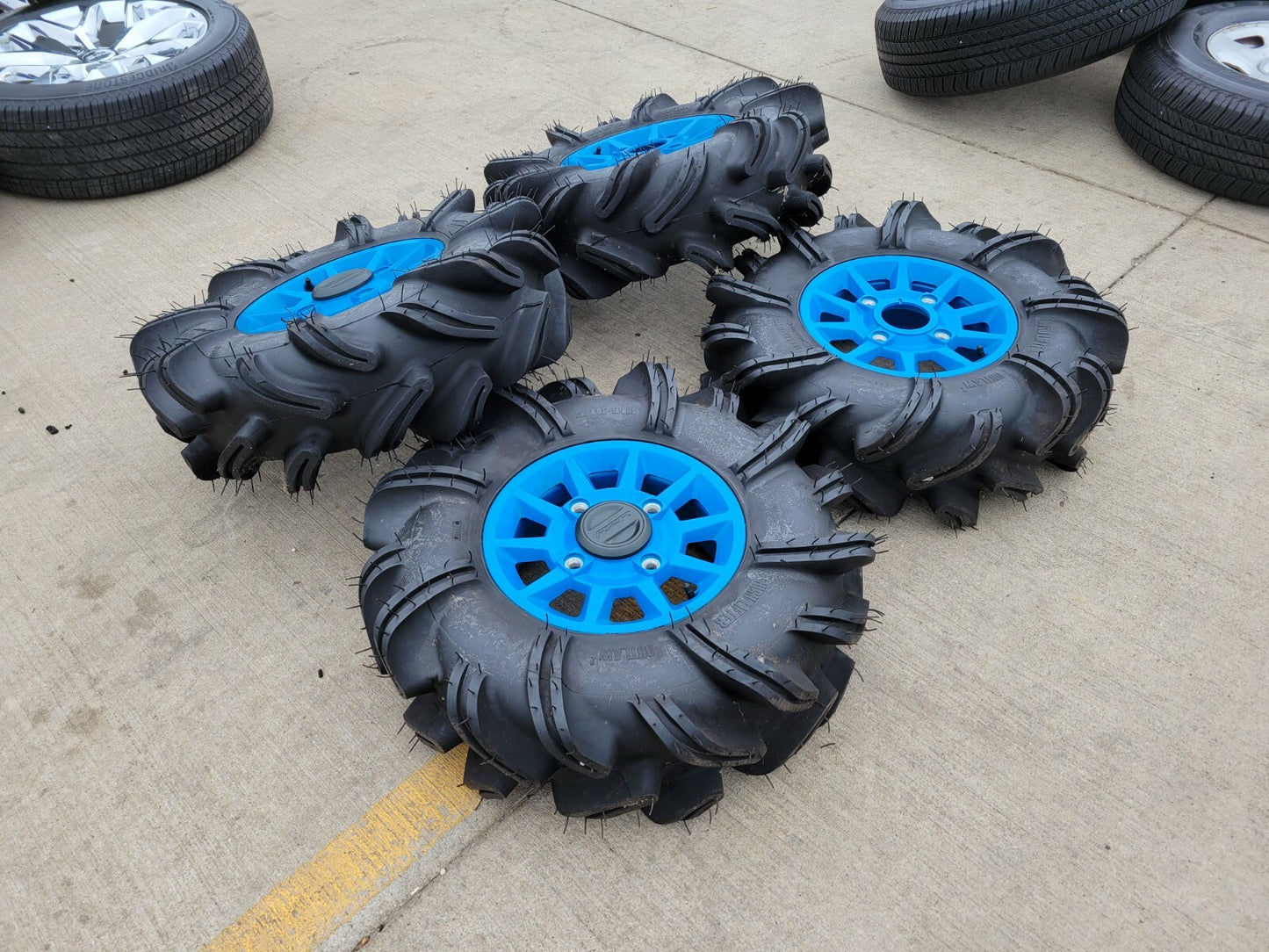 14" Polaris RZR 1000 XP Turbo wheels rims tires 1522842-655 Cast 53 Flash