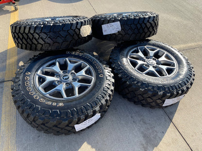 17" Ford Bronco OEM wheels rims SASQUATCH 95229 10387 Ranger NEW FIRESTONE M/T