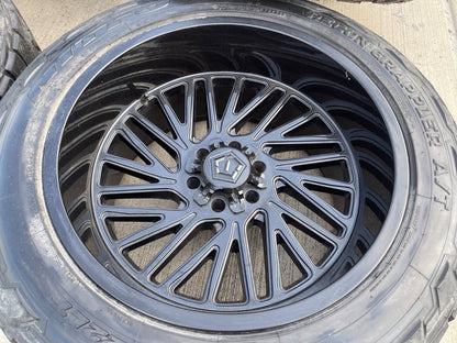 22x12 TIS 553B Chevy Silverado Ford F-150 RAM wheels rims 6x139 6x135