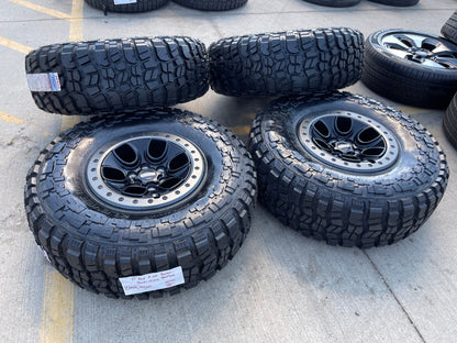 17" Ford F-150 Raptor OEM BEADLOCK rims wheels SET 10459 95210 37" tires NEW