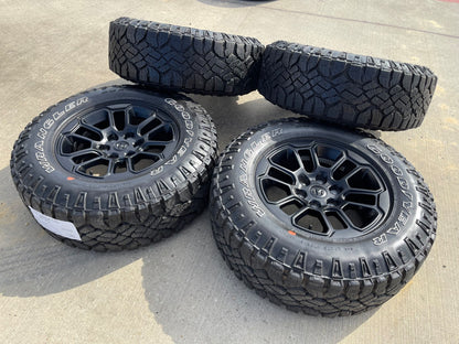 18" Dodge Ram 1500 Rebel Black OEM 95935 wheels rims SET DURATRAC A/T