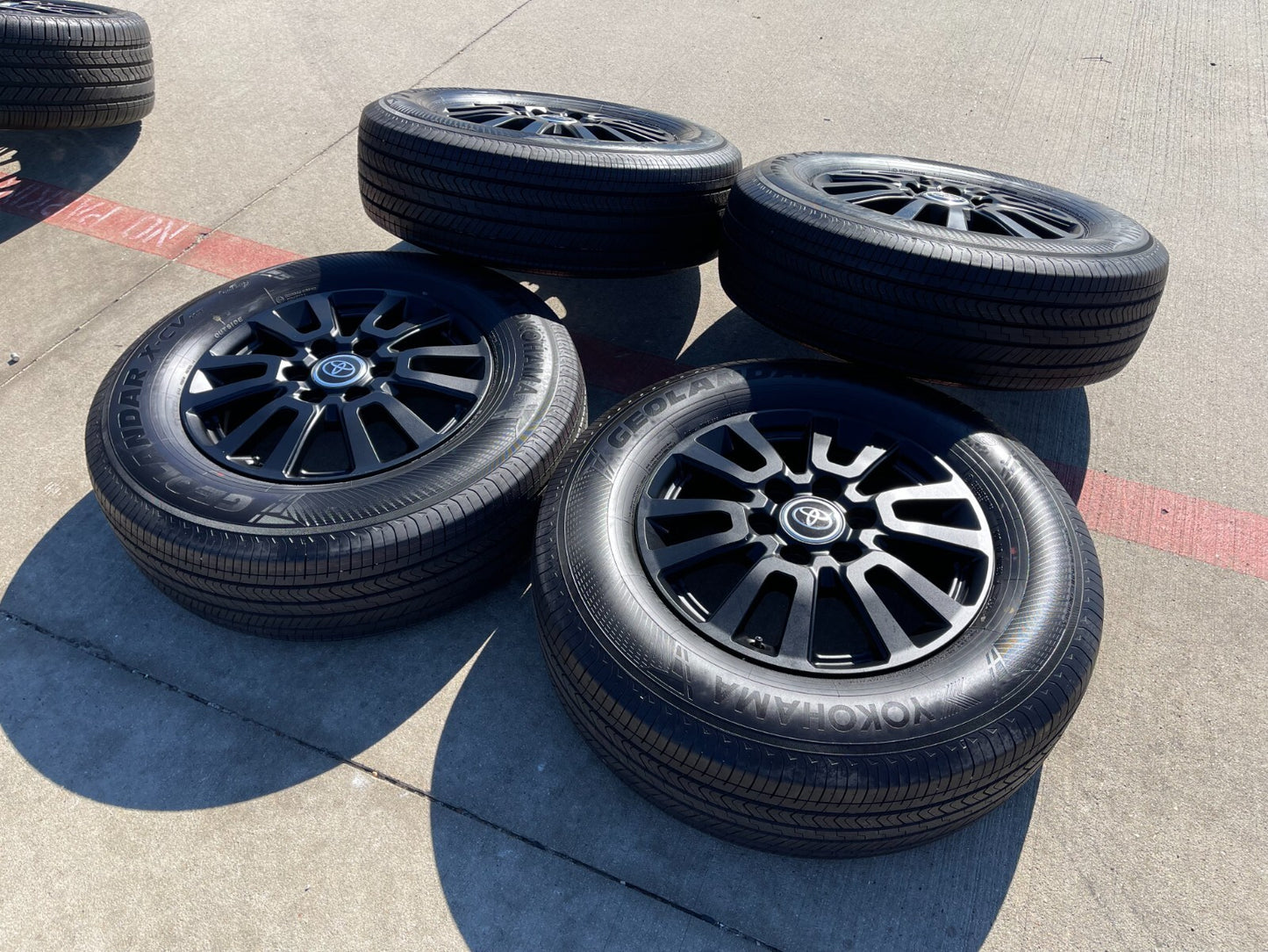 18" Toyota Land Cruiser OEM wheels rims tires Tundra Sequoia 2024 2025 2026 NEW