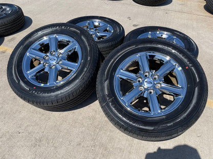 18" Ford F-150 Expedition OEM chrome rims wheels tires 2024 2025 NEW