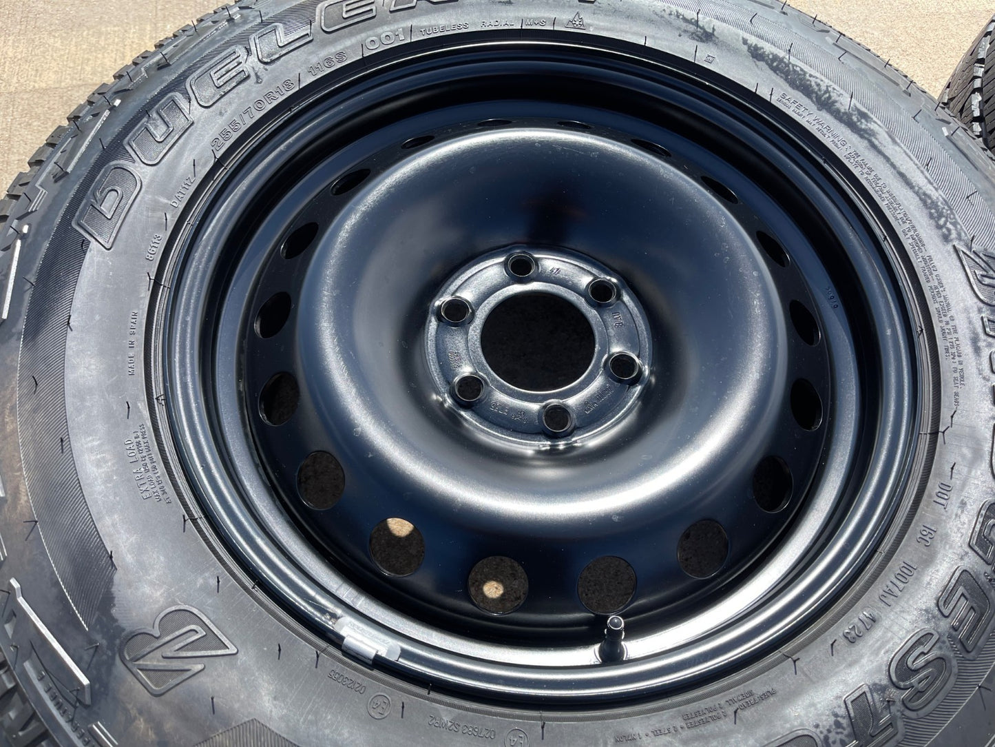 (1) 18" INEOS Grenadier OEM steel wheel rim tire 2024 2025 2026 NEW