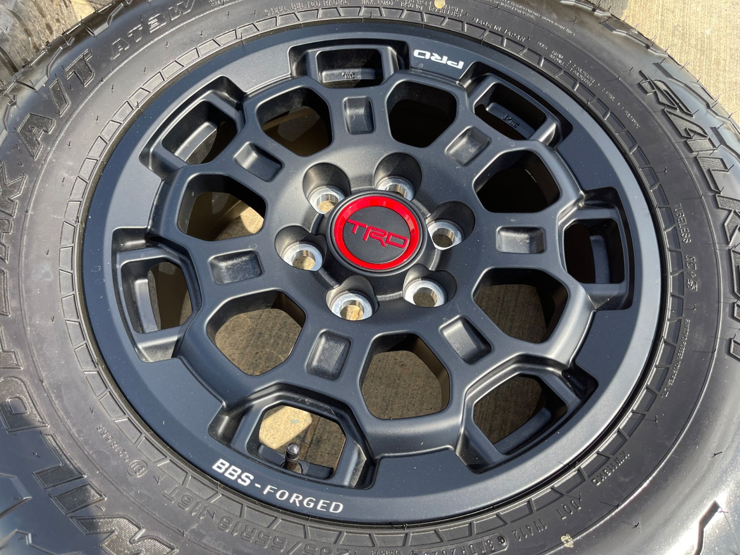 18" Toyota Tundra TRD BBS FORGED OEM black 95458 wheels rims Sequoia FALKEN NEW