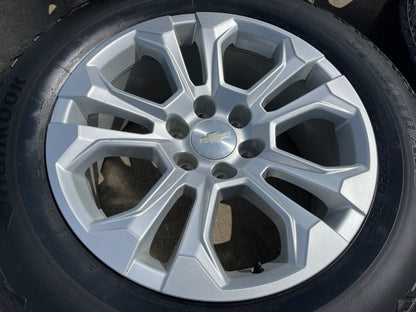 20" Chevy Tahoe Silverado OEM 14090 95417 wheels rims SET HANKOOK A/T2