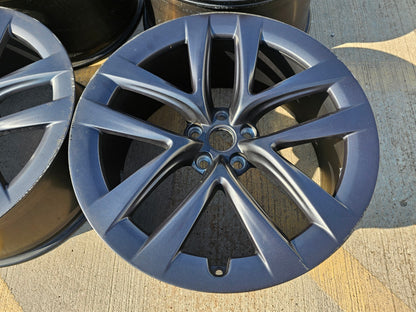 21" Tesla Model S OEM 210077 210078 PLAID wheels rims 2024 2025 2026 2027 SET