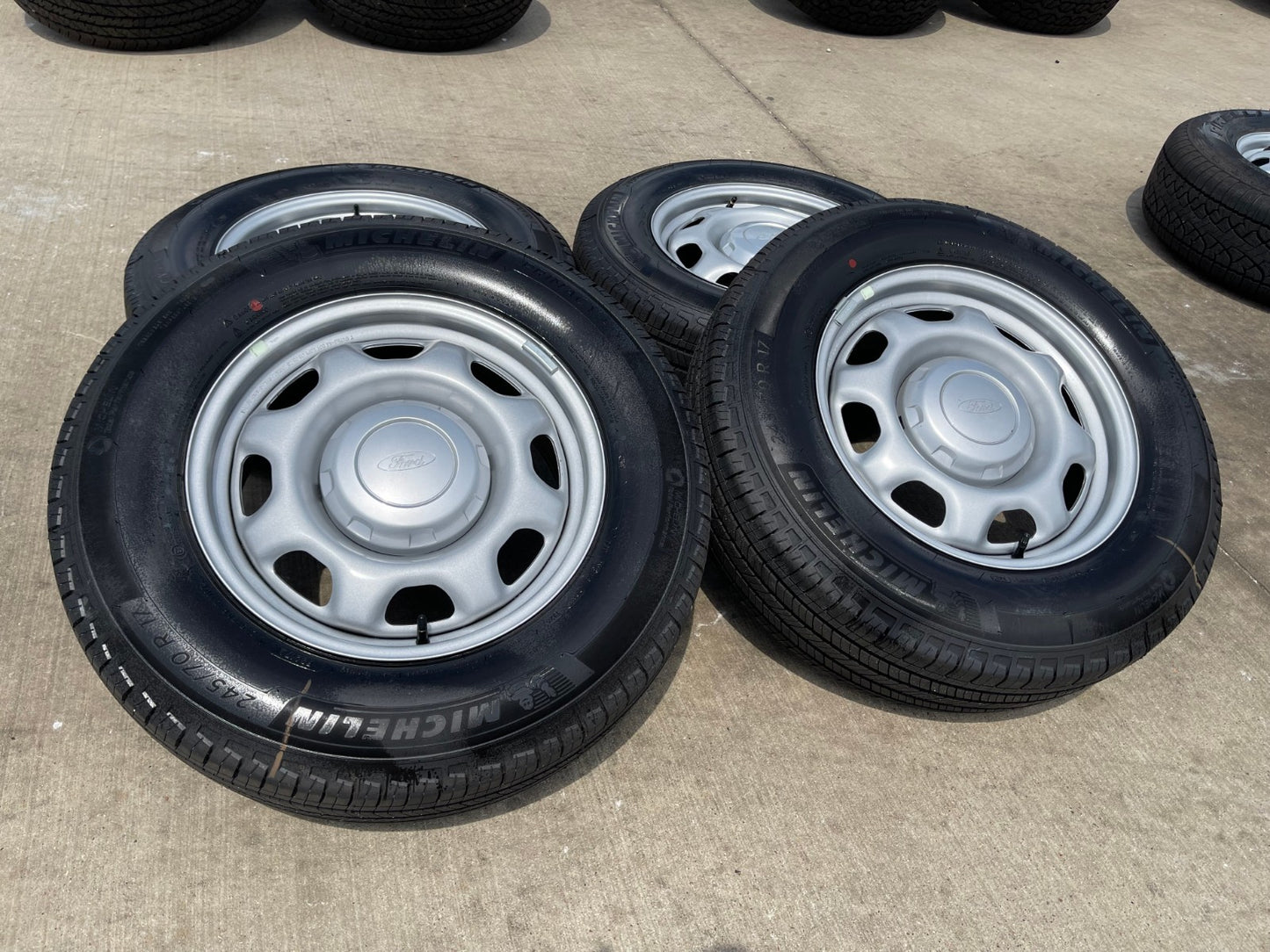 17" Ford F-150 OEM rims wheels 3857 tires steel 2023 2024 2025 2026 MICHELIN NEW