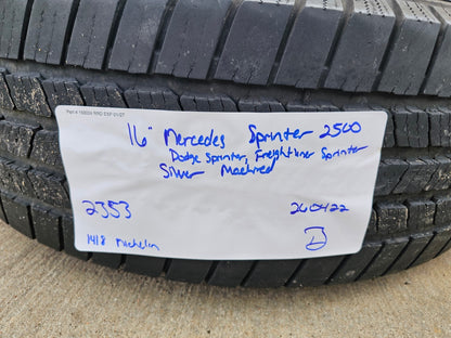 (4) 16" Mercedes Sprinter OEM 2353 wheels rims tires MICHELIN