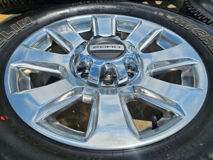 20" Ford F-250 F-350 Platinum OEM rims wheels 10103 tires MICHELIN A/T2