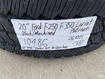 20" Ford F-250 F-350 OEM Lariat Platinum wheels rims 10486 SET BRIDGESTONE NEW