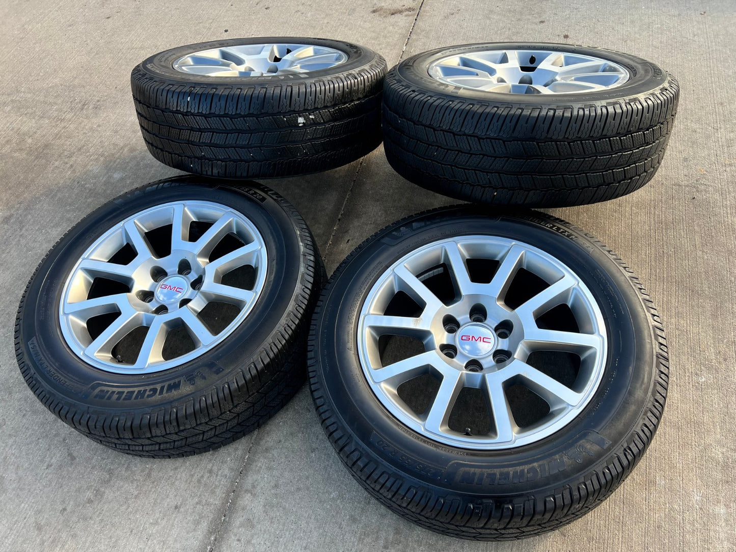 20" GMC Sierra Yukon DENALI OEM wheels rims 5699 5644 MICHELIN DEFENDER LTX M/S2