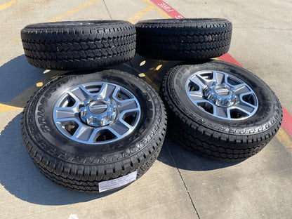 18" Ford F-250 F-350 Lariat FX-4 OEM wheels 10480 10298 BRIDGESTONE A/T SET NICE