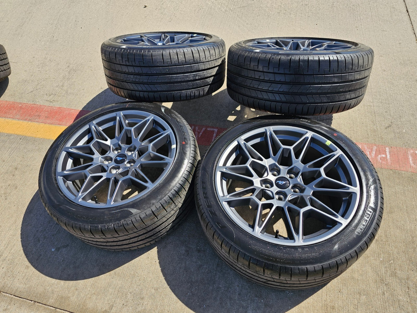 19" Ford Mustang GT Track Pack OEM 10600 10603 wheels rims 2025 2026 TPMS NEW
