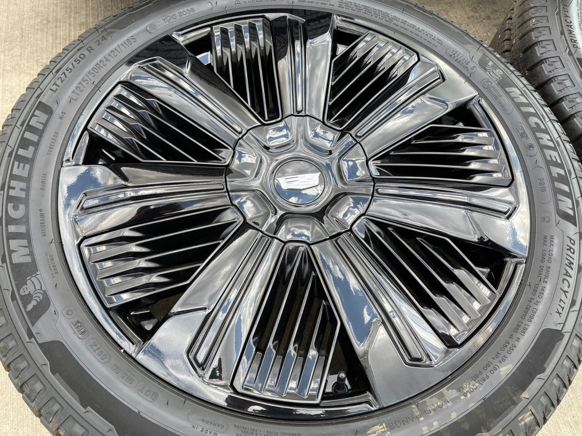 24" Cadillac Escalade IQ DEEP SPACE EV OEM wheels rims Hummer 2026 2027 SET NEW