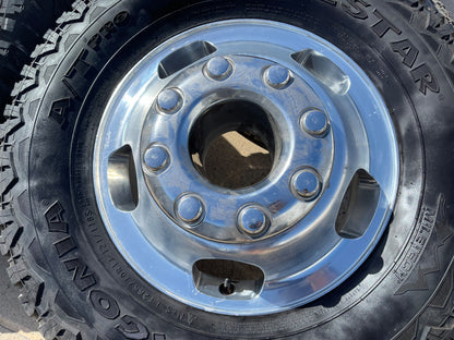17" Ford F-350 Dually OEM 10477 10478 rims wheels SET tires A/T