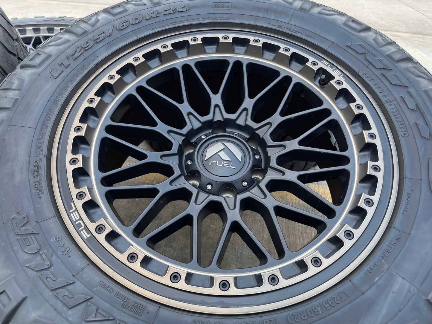 20x9 Fuel Trigger D759 Chevy Silverado RAM Tacoma wheels rims 6x139 6x5.5 tires