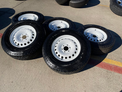 (4) 17" INEOS Grenadier OEM steel wheels rims WHITE tires 2024 2025 2026 NEW