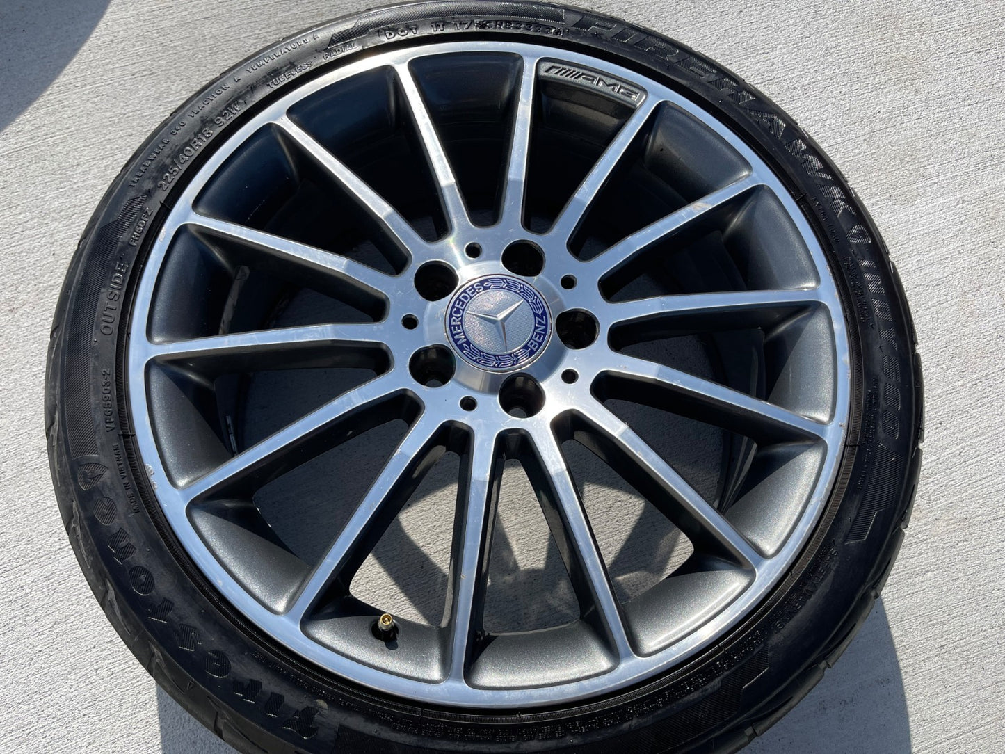 18" 18x7.5 Mercedes CLA250 C E S Class OEM A1764010200 wheel rim tire