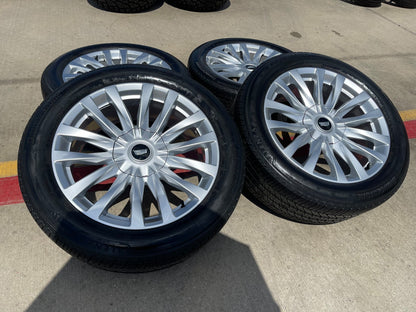22" Cadillac Escalade Platinum OEM wheels rims 95026 4873 tires SET BRIDGESTONE