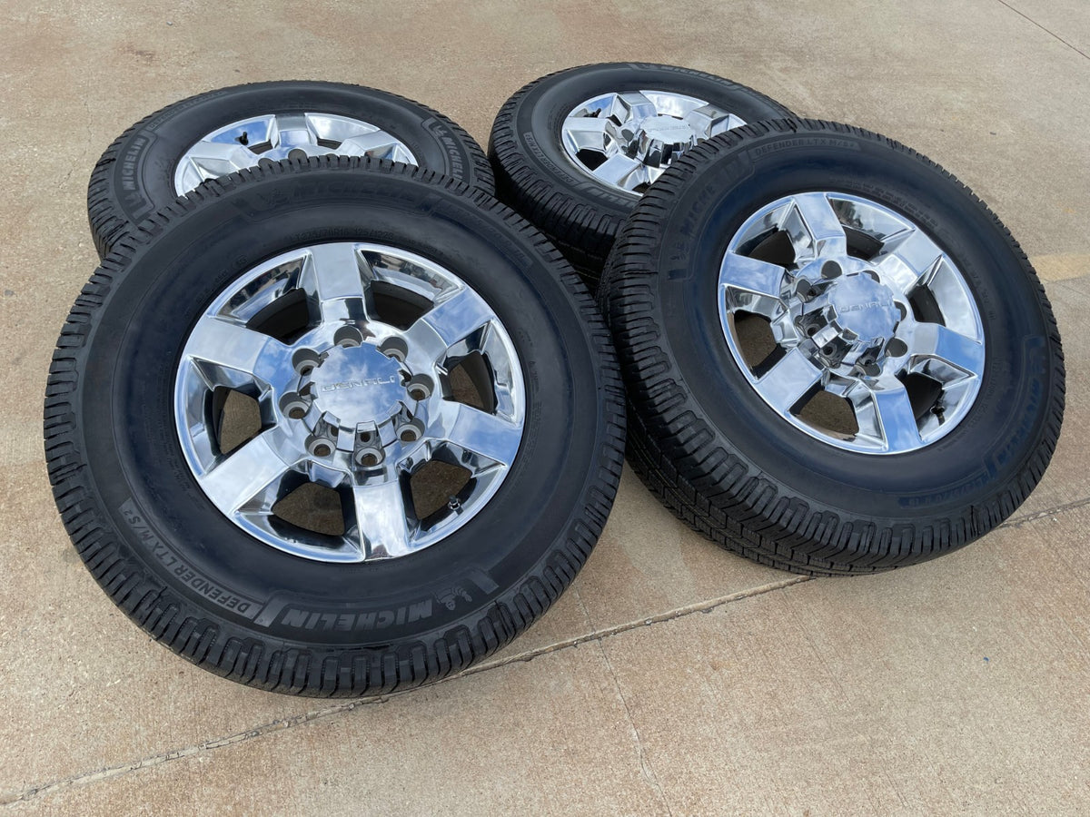 18" GMC Sierra DENALI Chevy Silverado 2500 3500 OEM 5702 wheels rims MICHELIN