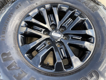 17" Ford F-150 Raptor OEM 96648 rims wheels tires SET GOODYEAR 35"