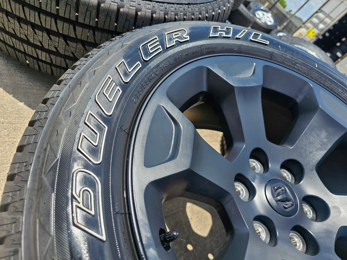 20" Dodge Ram 1500 OEM Laramie Black 2680 wheels rims tires 2024 2025 2026 NEW