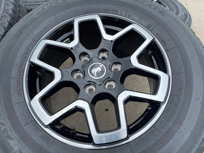 18" Ford Bronco wheels rims tires black 95213 Ranger tires BRIDGESTONE DUELER AT