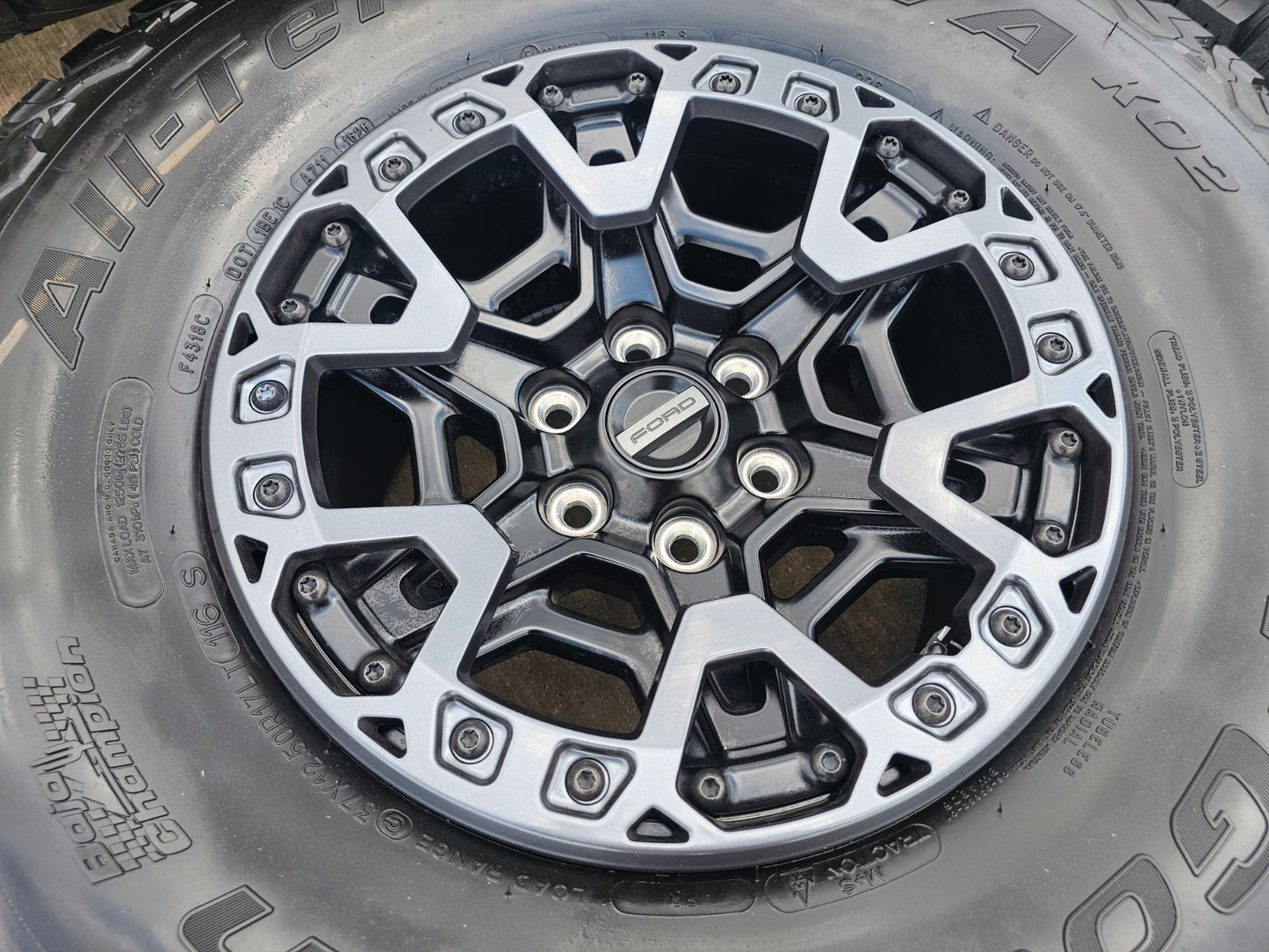 (4) 17" Ford F-150 Raptor R OEM BEADLOCK rims wheels 2024 2025 2026 2027 BFG NEW