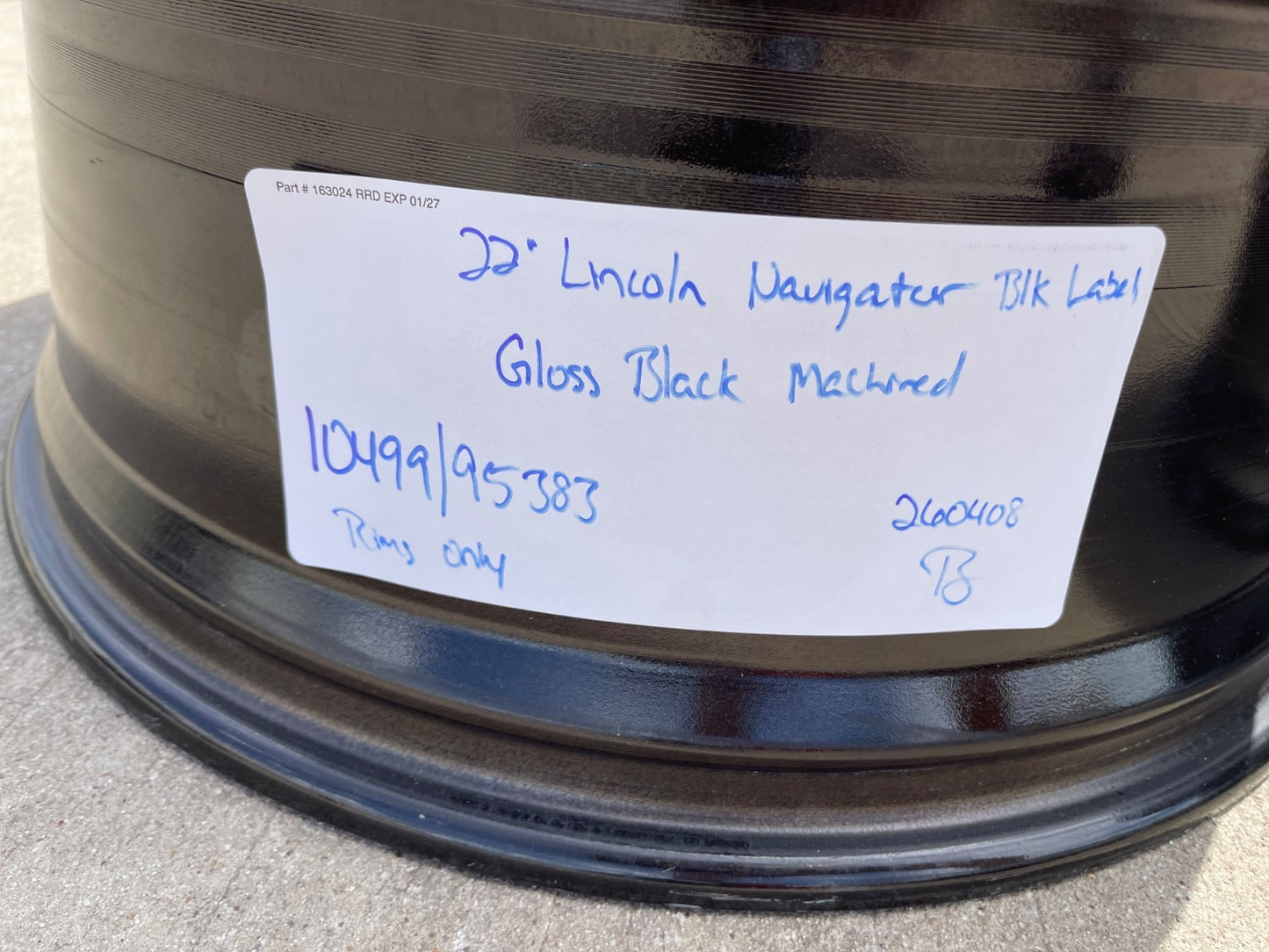 22" Lincoln Navigator OEM rims wheels 10499 95383 Black Label 2023 2024 2025