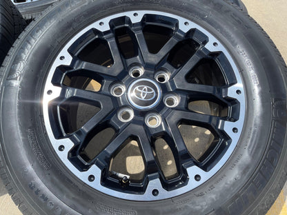 18" Toyota Tundra TRD OEM black wheels rims 75273 Sequoia SET MICHELIN