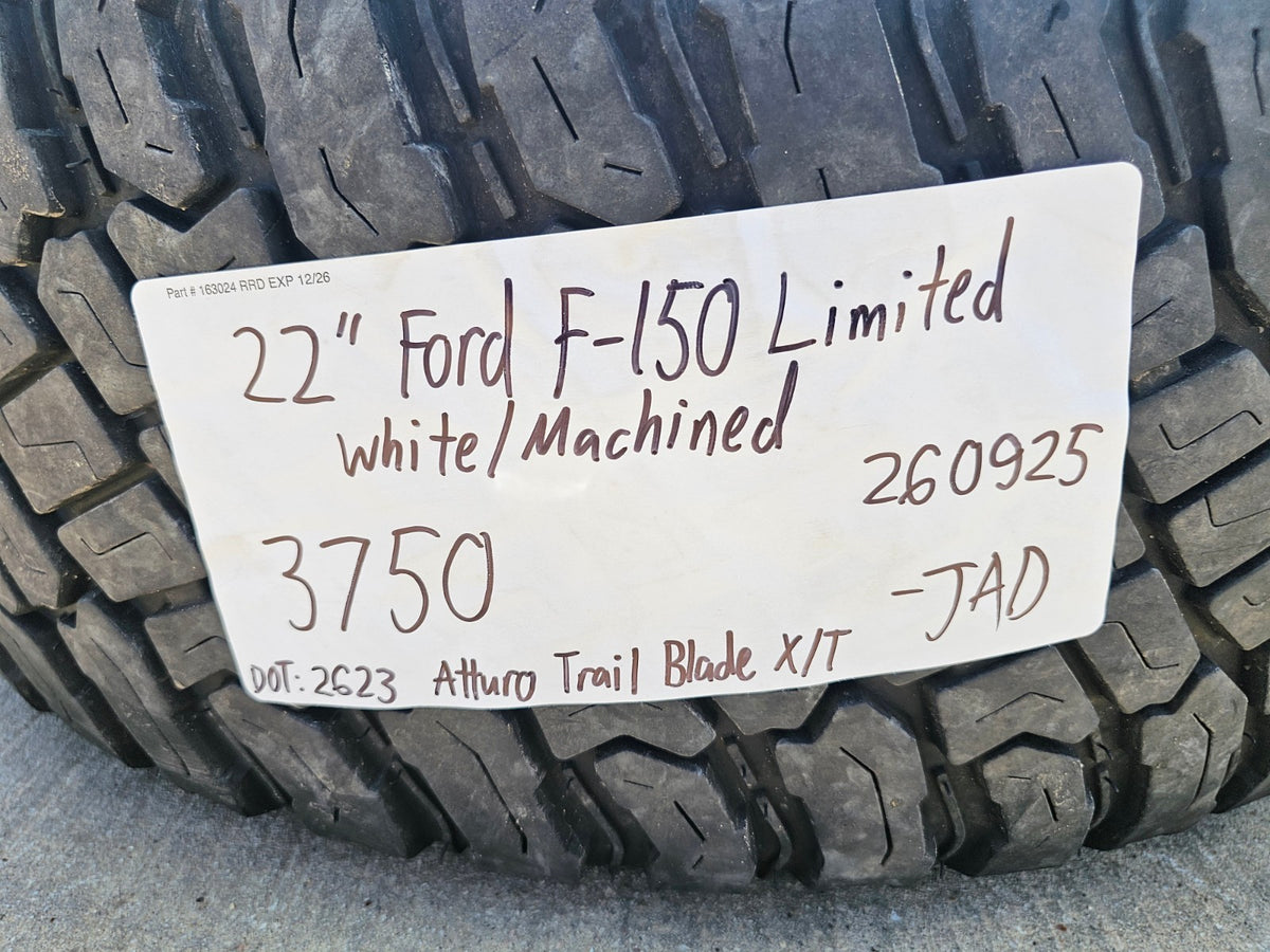 22" Ford F-150 LIMITED OEM 3750 white rims wheels Expedition SET